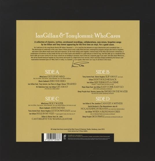 WhoCares - Vinile LP di Tony Iommi,Ian Gillan