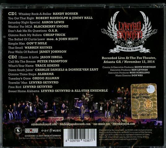 One More for the Fans - CD Audio di Lynyrd Skynyrd - 2