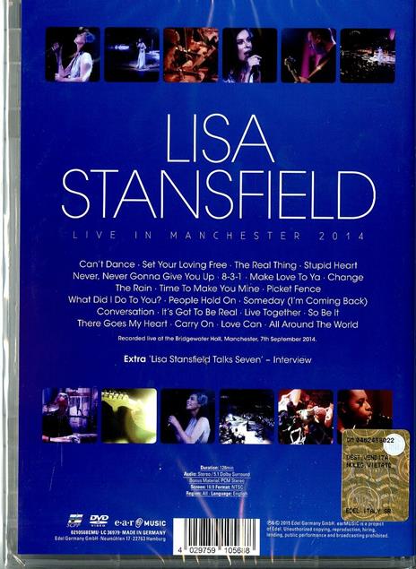 Lisa Stanfield. Live in Manchester (DVD) - DVD di Lisa Stansfield - 2