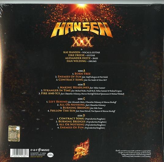 XXX Three Decades in Metal - Vinile LP di Kai Hansen - 2