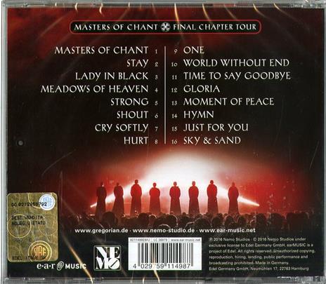 Live! Masters of Chant. Final Chapter Tour - CD Audio di Gregorian - 2
