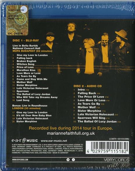 No Exit - CD Audio + Blu-ray di Marianne Faithfull - 2
