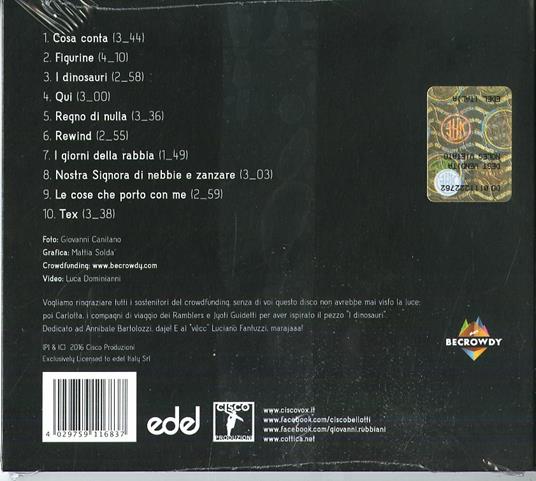 I dinosauri - CD Audio di Cisco,Alberto Cottica,Giovanni Rubbiani - 2