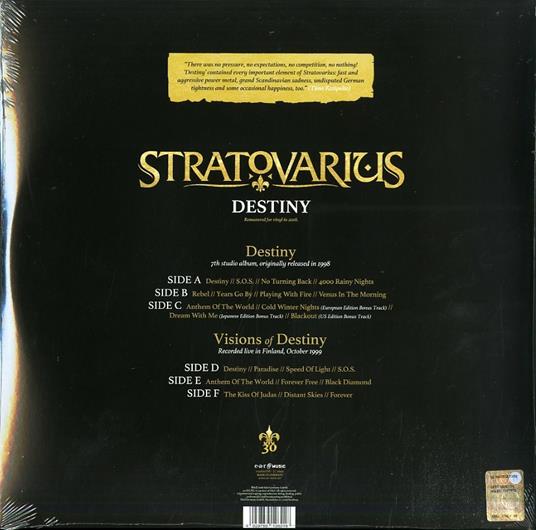 Destiny (Reissue 2018) - Vinile LP di Stratovarius - 2