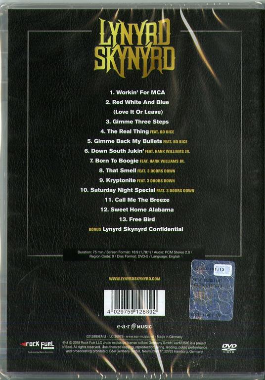Live in Atlantic City (DVD) - DVD di Lynyrd Skynyrd - 2