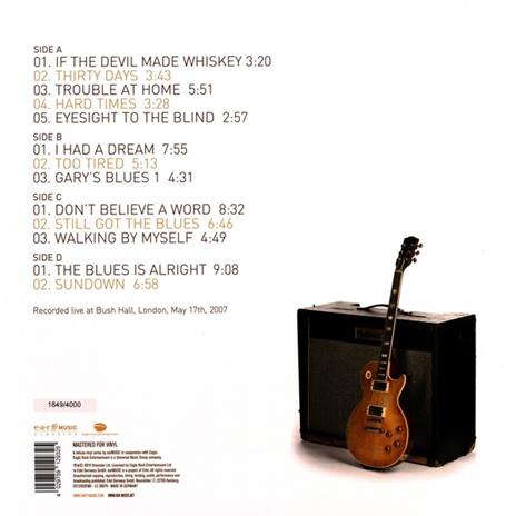 Live at Bush Hall 2007 - Vinile LP + CD Audio di Gary Moore - 2