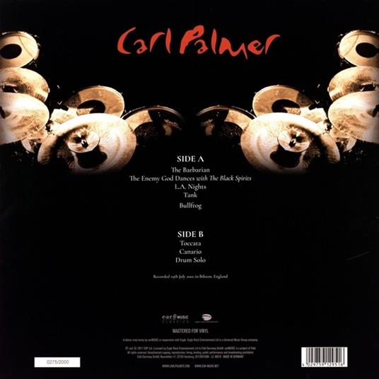 Working Live vol.1 (Limited Edition) - Vinile LP + CD Audio di Carl Palmer - 2