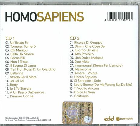 Il meglio - CD Audio di Homo Sapiens - 2