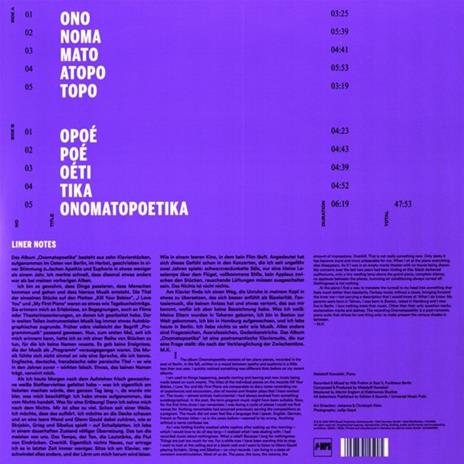 Ono Mato Poetika - Vinile LP di Malakoff Kowalski - 2
