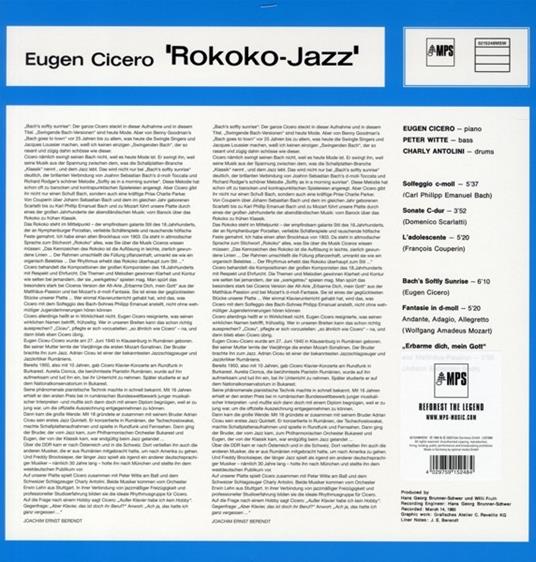 Rokoko Jazz - Vinile LP di Eugen Cicero