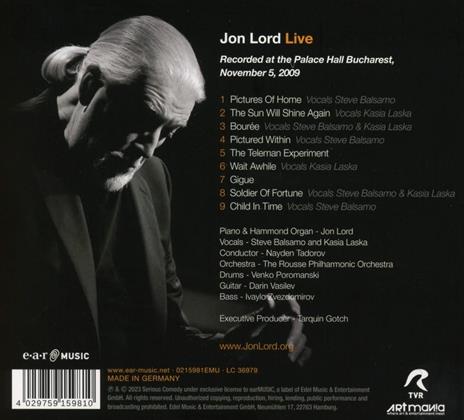 Jon Lord. Live - CD Audio di Jon Lord - 2