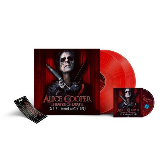 Theatre Of Death - Live At Hammersmith 2009 (2 LP Clear Red + DVD) - Vinile LP + DVD di Alice Cooper