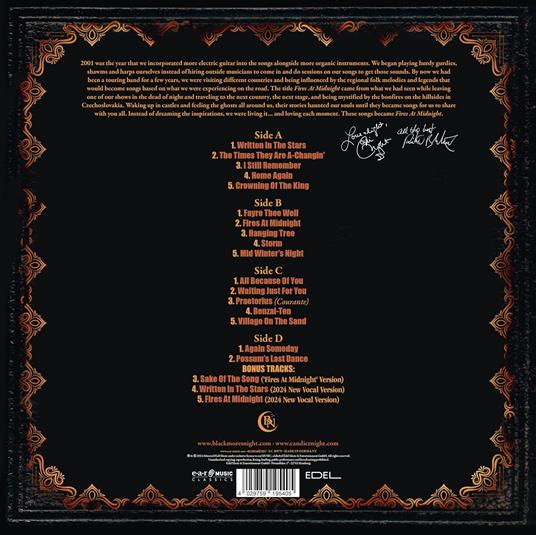 Fires at Midnight (25th Anniversary New Mix - Red & Black Marbled Vinyl) - Vinile LP di Blackmore's Night - 3