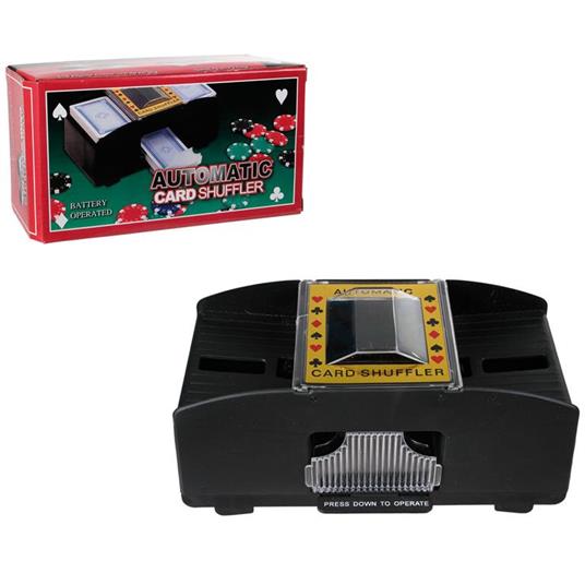 Smazzatore Mischia Mescola Carte Automatico per Carte Poker Casinò Tavolo - 2