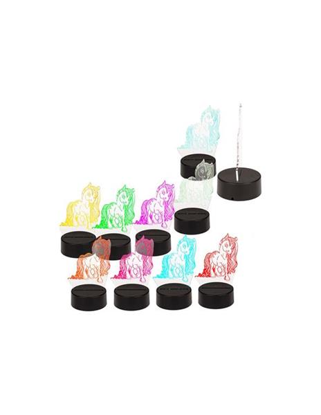 Mini Lampada Unicorno 3D 17 cm - 2