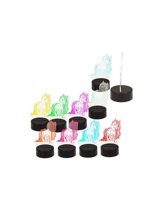 Mini Lampada Unicorno 3D 17 cm - 2