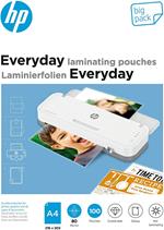 HP Pellicole per plastificatrice Everyday A4 80 Micron 100x