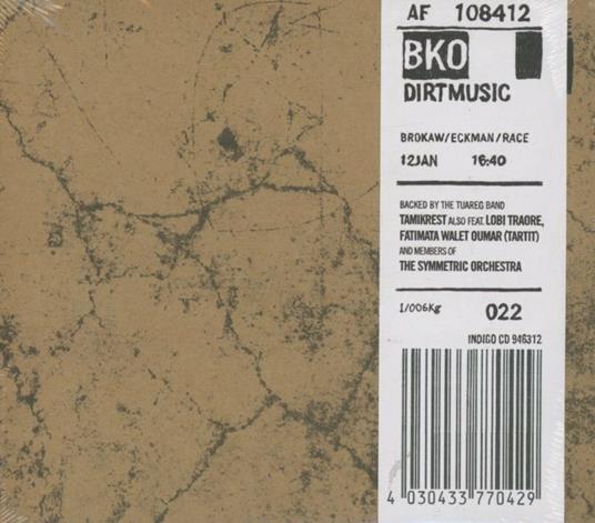 BKO - CD Audio + DVD di Dirtmusic