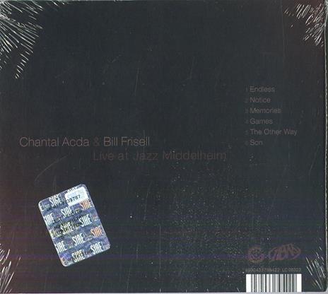 Live at Jazz Middelheim - CD Audio di Bill Frisell,Chantal Acda - 2