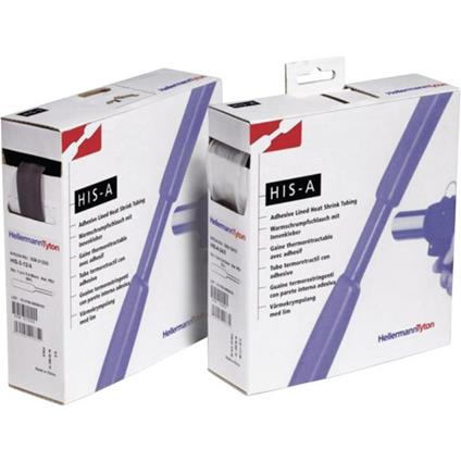 HellermannTyton 308-10900 Guaina termoretraibile con colla Nero 9 mm Rapporto di restringimento:3:1 5 m