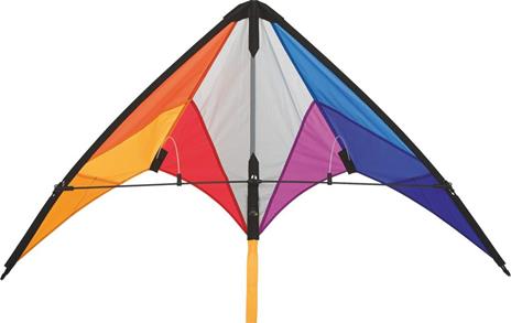 Aquilone acrobatico HQ Calypso II Rainbow Larghezza estensione 1100 mm Intensità forza del vento 2 - 5 bft