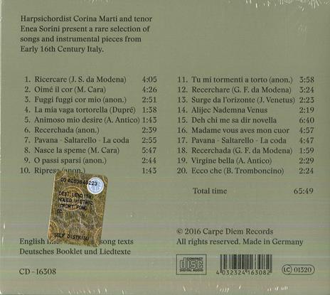 Quando cala la notte - CD Audio di Corina Marti,Enea Sorini - 2