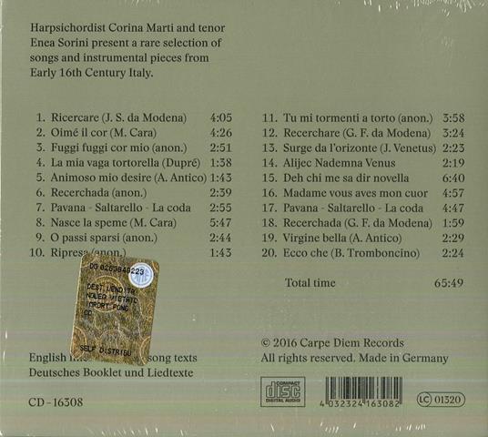 Quando cala la notte - CD Audio di Corina Marti,Enea Sorini - 2