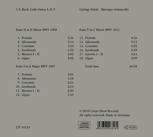 Suites per Violoncello n.1, n.2, n.3 - CD Audio di Johann Sebastian Bach - 2