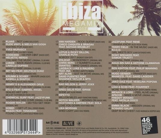 Ibiza Megamix 2017 - CD Audio - 2