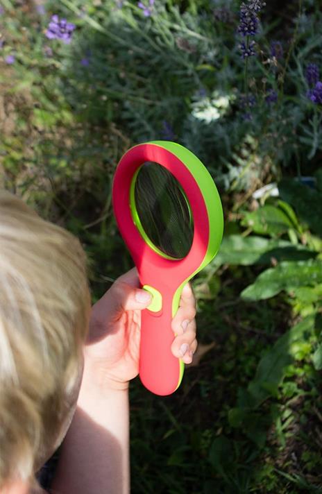 Moses 16124 Krabbelkäfer - Lente d'ingrandimento con luce, per bambini dai 3 anni in su, con 3 LED, colore: rosso e verde - 5