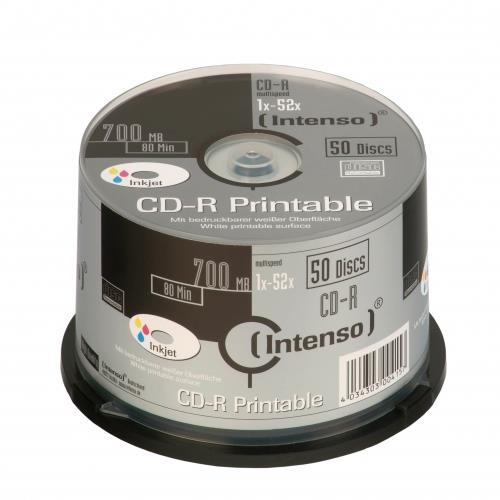 Intenso CD-R 700MB / 80min printable CD-R 700MB 50pezzo(i)