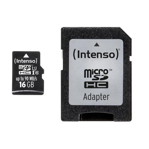 Intenso 3433470 memoria flash 16 GB MicroSDHC Classe 10 UHS-I