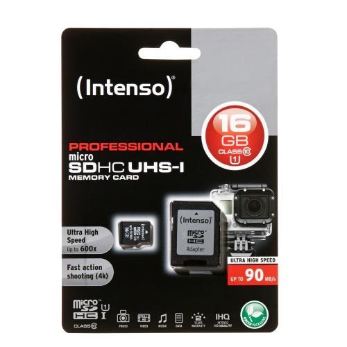 Intenso 3433470 memoria flash 16 GB MicroSDHC Classe 10 UHS-I - 2