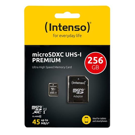 Intenso microSD Karte UHS-I Premium memoria flash 256 GB Classe 10 - 2
