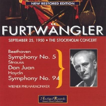 Sinfonia N.5 / Sinfonia N.9 - CD Audio di Ludwig van Beethoven,Franz Joseph Haydn,Richard Strauss,Wilhelm Furtwängler