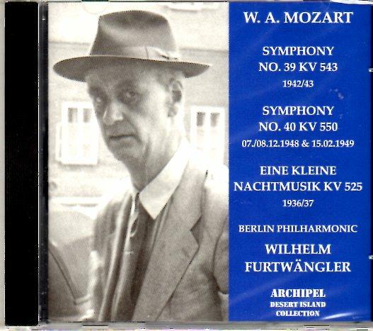 Sinfonie n.39, n.40 - CD Audio di Wolfgang Amadeus Mozart,Wilhelm Furtwängler