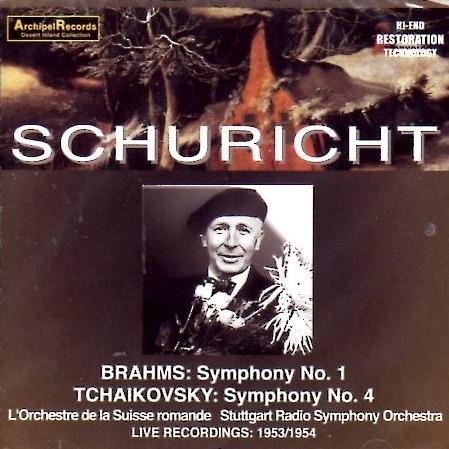 Schuricht - CD Audio di Johannes Brahms,Pyotr Ilyich Tchaikovsky,Carl Schuricht