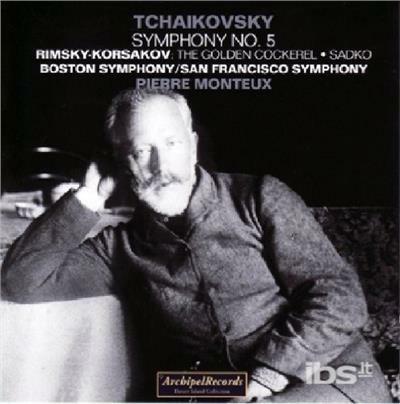 Sinfonia n.5 - CD Audio di Pyotr Ilyich Tchaikovsky,Pierre Monteux,Boston Symphony Orchestra