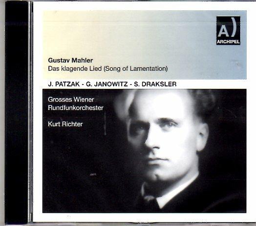Das Klagende Lied - CD Audio di Gustav Mahler