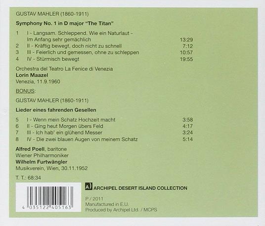 Sinfonia N.1 - CD Audio di Gustav Mahler - 2