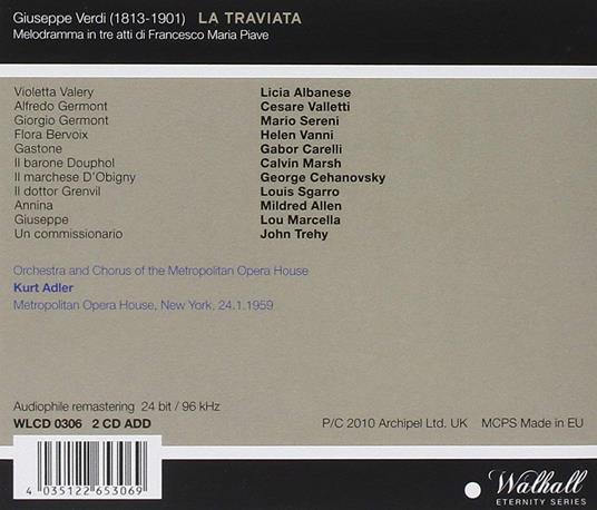 La Traviata - CD Audio di Giuseppe Verdi - 2