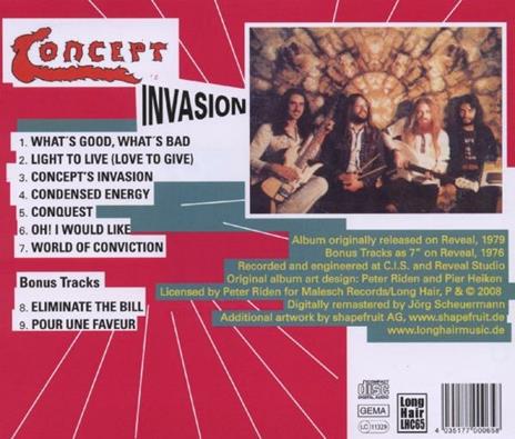Invasion - CD Audio di Concept - 2