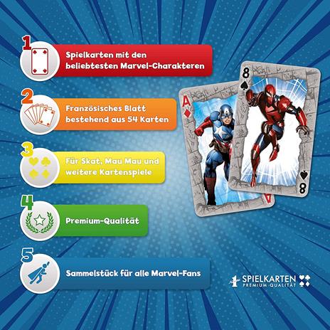 Marvel Universe Number 1 Playing Cards Winning Moves - 3
