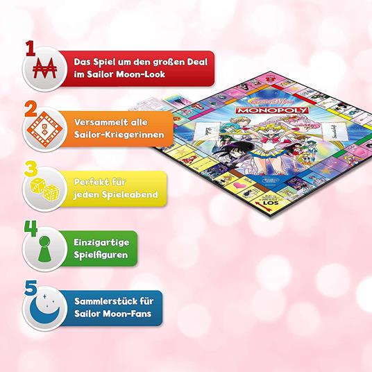 Sailor Moon Gioco Da Tavolo Monopoly *german Version* Winning Moves - 5