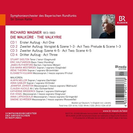 La Valchiria - CD Audio di Richard Wagner,Simon Rattle,Orchestra Sinfonica della Radio Bavarese - 2