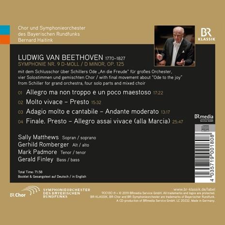 Sinfonia n.9 op.125 - CD Audio di Ludwig van Beethoven,Bernard Haitink - 2