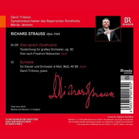 Così parlò Zarathustra op.30 - Burleske - CD Audio di Richard Strauss,Mariss Jansons,Orchestra Sinfonica della Radio Bavarese,Daniil Trifonov - 2
