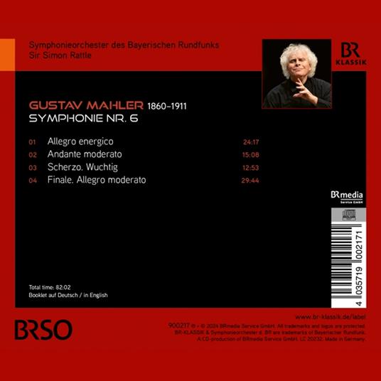 Symphony No. 6 - CD Audio di Gustav Mahler,Simon Rattle - 2