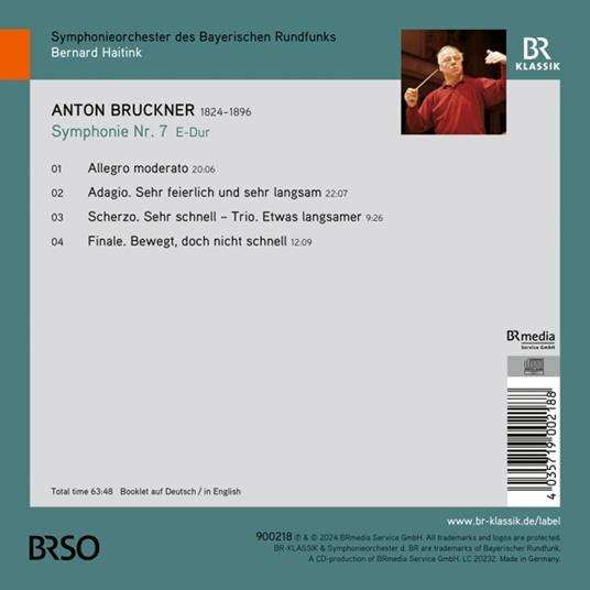 Symphonie Nr. 7 E-Dur - CD Audio di Anton Bruckner - 2