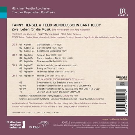 Zwei Leben für Die Musik - CD Audio di Felix Mendelssohn-Bartholdy,Fanny Mendelssohn-Hensel,Radio Symphony Orchestra Monaco - 2